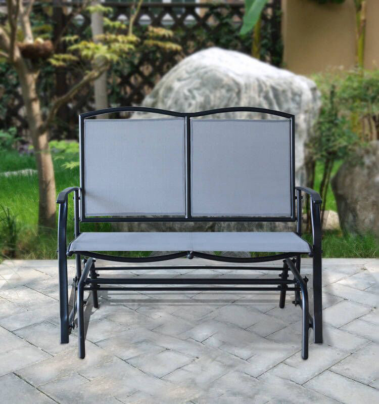 Bellini Outdoor Gliding Metal Bench Wayfair